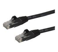 StarTech.com Câble réseau Ethernet RJ45 Cat6 à 50 cm - Fil / cordon de brassage UTP Cat 6 anti-accroc de 50cm - Noir