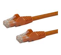 StarTech.com Câble réseau Cat6 UTP sans crochet - 50 cm Orange - Cordon Ethernet RJ45 anti-accroc - Câble patch (N6PATC50CMOR)