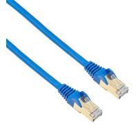 StarTech.com Câble réseau Cat6a STP blindé sans crochet - 50 cm Bleu - Cordon Et