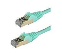 StarTech.com Câble réseau Cat6a STP de 50 cm - Aqua