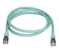 StarTech.com Câble réseau Cat6a STP sans crochet de 1 m - Aqua - Cordon de raccordement - RJ-45 (M) pour RJ-45 (M) - 1 m - STP - CAT 6a - moulé, sans crochet - turquoise