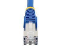 StarTech.com Câble réseau Ethernet CAT6a 7.5m - Bleu - Faible fumée zéro halogène (LSZH) - 10GbE - 500MHz - 100W PoE++ - Snagless - RJ-45 - S/FTP Câble réseau (NLBL-750-CAT6A-PATCH)