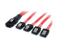 StarTech.com Câble SAS Serial Attached SCSI 1 m - SFF-8087 vers 4 SATA à verrouillage (SAS8087S4100)