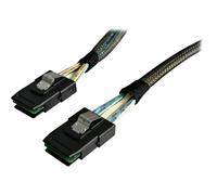 StarTech.com Câble SAS SFF-8087 vers SFF-8087 de 1 m - Cordon Serial Attached SCSI - Câble interne SAS - avec bandes latérales - 4 voies - 4i Mini MultiLane 36 broches (P) pour 4i Mini MultiLane...
