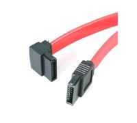 StarTech.com Câble SATA 3.0 46cm, Angle Gauche (90°), 6 Gbps - Connecteur SATA vers SATA, Réf. SATA18LA1