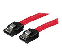 StarTech.com Câble SATA avec verrouillage de 30 cm - Câble SATA - Serial ATA 150/300/600 - SATA (R) pour SATA (R) - 30 cm - verrouillé - rouge - pour P/N: 10P6G-PCIE-SATA-CARD...