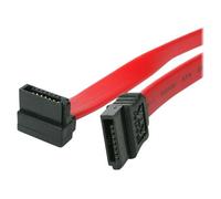 StarTech.com Câble SATA Serial ATA - 46 cm - 18 pouces - Rouge - 1 Connecteur Angle Droit Coudé - 2x SATA Receptacle - Câble SATA - Serial ATA 150/300/600 - SATA (R) pour SATA (R) - 45.7 cm - connecte