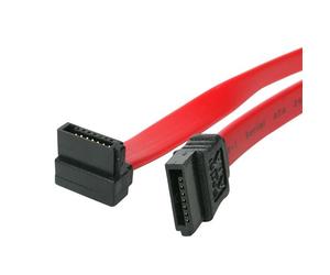 StarTech.com Câble SATA Serial ATA - 46 cm - 18 pouces - Rouge - 1 Connecteur Angle Droit Coudé