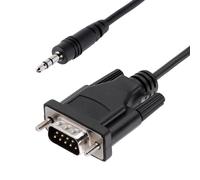 StarTech.com Câble Série DB9 vers 3.5mm de 1m - Câble RS232 DB9 Mâle à 3.5mm - Adaptateur Série DB9 à 3.5mm pour le Calibrage de Projecteurs, d'Enseignes Numériques et de Téléviseurs via une Prise Aud