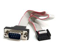 StarTech Câble PNL9M16 DB-9 mâle vers IDC femelle 40 cm gris montage panneau adaptateur 10 broches