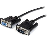 Startech.Com Câble Série Noir Droit À Travers Db9 Rs232 De 1M - Câble D'Extension Série Db9 Rs232 - Câble Mâle À Femelle (Mxt1001Mbk)[Z2027]