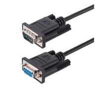StarTech.com Câble Série RS232 Null Modem de 3m - Cordon DB9 Mâle Femelle - Câble Série Croisé avec Blindage Al-Mylar - Port série COM, Compatible ave