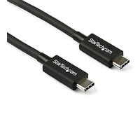 StarTech.com Câble Thunderbolt 3 de 0,8 m - 40 Gbps, Mâle, Mâle, 0,8 m, Noir, Nickel, 40 Gbit/s TBLT34MM80CM