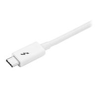 StarTech.com Câble Thunderbolt 3 de 1 m - 20 Gb/s - Compatible Thunderbolt, USB et DisplayPort - Blanc
