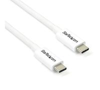 StarTech.com Câble Thunderbolt 3 de 2 m - 20 Gb/s - Compatible Thunderbolt, USB et DisplayPort - Blanc