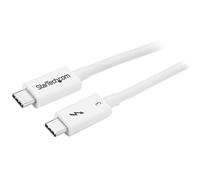 StarTech.com Câble Thunderbolt 3 de 50 cm - 40 Gb/s - Compatible Thunderbolt, USB et DisplayPort - Blanc