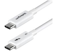 StarTech.com Câble Thunderbolt 5 de 80cm, 80 Gbps/Jusqu'à 120 Gbps, PD 240W, 8K 60Hz, Câble Thunderbolt Certifié, Compatible avec Thunderbolt 4/USB4/USB-C - Blanc