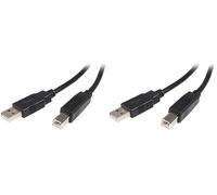StarTech.com Câble USB 2.0 A vers B de 1 m - M/M (Lot de 2)