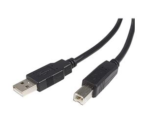 StarTech.com Câble USB 2.0 A vers B de 4,5 m - Cordon USB A vers USB B - Mâle / Mâle - Noir (USB2HAB15)