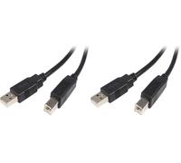 StarTech.com Câble USB 2.0 A vers B de 5 m - Cordon USB A vers USB B - M/M (USB2HAB5M)