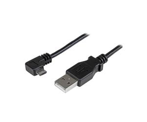 StarTech.com Câble USB 2.0 A vers Micro-B 1m, Angle Droit, M/M, 24/30 AWG, Noir, Blindage Aluminium Mylar, 480 Mbit/s, RoHS, CE, REACH