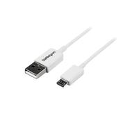 StarTech.com Câble USB 2.0 A vers Micro-B 50cm Blanc - USBPAUB50CMW - Mâle/Mâle - 480 Mbit/s - Contacts Nickel - RoHS