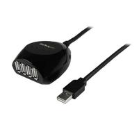 StarTech.com Câble USB 2.0 actif de 15m avec hub USB 4 ports - USB 2.0 - 480 Mbit/s - noir - 15 m - 11 StarTech.com