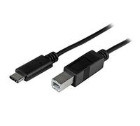 StarTech.com Câble USB 2.0 USB-C vers USB-B de 1 m - Cordon USB C vers B - Mâle / Mâle - Noir - Câble USB de type-C - 24 pin USB-C pour USB type B - 1 m