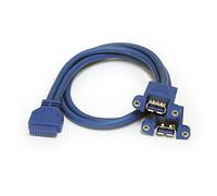 StarTech.com Câble USB 3.0 2 ports monte sur panneau Câble USB à vers adaptateur carte mere F/F