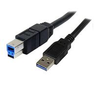 StarTech.com Câble USB 3.0 SuperSpeed 3 m - Cordon USB 3.0 A vers B Mâle / Mâle - 3 mètres Noir (USB3SAB3MBK)