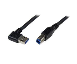 StarTech.com Câble USB 3.0 SuperSpeed A vers B coudé à angle droit 1 m - M/M - Noir