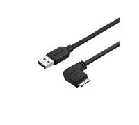 StarTech.com Câble Micro USB 3.0 slim - USB-A vers Micro-B à angle droit de 50 cm - M/M - 0,5 m - USB A - Micro-USB B - 3.2 Gen 1 (3.1 Gen 1) - 5000 Mbit/s - Noir (USB3AU50CMRS)