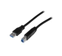 StarTech.com Câble USB 3.2 Gen 1 A vers B M/M 2m Noir - USB3CAB2M - 5Gbps, USB-IF certifié, AWG 24/28, Connecteurs nickelés, PVC