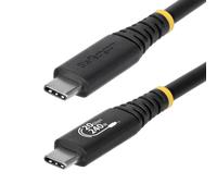 StarTech Câble USB4 USB-C — 20 Gbps, USB‑IF, PD 240W EPR, DP1.4 4K120Hz, TPE Noir, 2 m