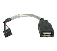 StarTech Câble USB 2.0 USB A femelle vers adaptateur carte mère 4 broches F/F 15 cm