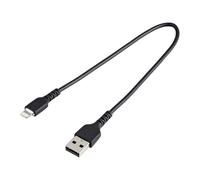 Startech.com câble usb-a vers lightning noir robuste 30cm - câble de c