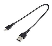 Startech.com câble usb-a vers lightning noir robuste 30cm - câble de c