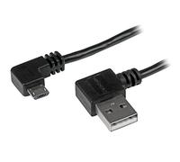 StarTech.com Câble USB A vers Micro B de 1 m avec connecteurs coudés à angle droit - M/M - Noir