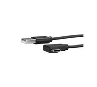 StarTech.com Câble USB-A vers USB-C 1m USB 2.0 3A Noir - Connecteurs Mâle/Mâle Droit/Coudé - Transfert 480 Mbit/s - PVC - RoHS USB2AC1MR