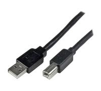 StarTech.com Câble USB Actif A vers B 20 m - Cable Imprimante USB A-B - M/M - 1x USB A Mâle, 1x USB B Mâle - Noir - 20 mètres - Câble USB - USB type B (M) pour USB (M) - USB 2.0 - 20 m - noir - pour P