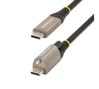 StarTech.com Câble USB C 10Gbps 1m à Verouillage par Vis Supérieure - Câble USB 3.1/3.2 Gen 2 Type-C - 100W/5A Power Delivery, D