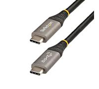 StarTech.com Câble USB C 10Gbps 1m - Certifié USB-IF - Câble USB 3.1/3.2 Gen 1 Type-C - 100W (5A) Power Delivery, DP Alt Mode - Cordon USB C vers C - Charge/Synchronisation (USB31CCV1M) - Câble USB de type-C - 24 pin USB-C pour 24 pin USB-C - 1 m