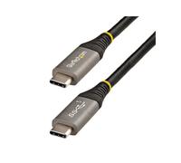 StarTech.com Câble USB-C 2m USB 3.2 Gen 1 5Gbps - Power Delivery 100W (5A), DP Alt Mode - USB Type-C Mâle/Mâle - Noir/Gris