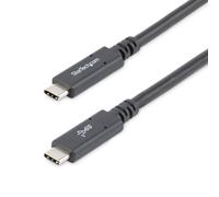 StarTech.com Câble USB-C vers USB-C avec Power Delivery 5A de 1,8 m - Cordon USB 3.0 Type-C certifié USB-IF - Noir (USB315C5C6) - Câble USB de type-C - 24 pin USB-C pour 24 pin USB-C - 1.8 m