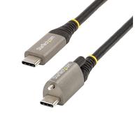 StarTech.com Câble USB-C de 1m, Verrouillage de la Vis Supérieure, USB 10Gbps, 100W (5A) Power Delivery, 8K 60Hz/4K 144Hz DP Alt Mode, Certifié USB-IF - Compatible Thunderbolt