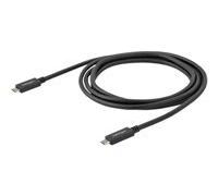 StarTech.com Câble USB-C vers USB-C avec Power Delivery (3A) de 2 m - M/M - USB 3.0 - Certifié - Cordon USB Type C - USB 3.1 (5 Gb/s) - Câble USB de type-C - 24 pin USB-C pour 24 pin USB-C - 2 m