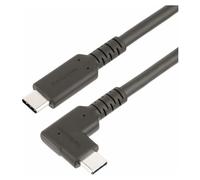 StarTech.com Câble USB-C Robuste à Angle Droit de 1m, USB 3.2 Gen 2, 4K60 - Câble USB - 24 pin USB-C (M) droit pour 24 pin USB-C (M) angle droit - USB 3.2 Gen 2 - 1 m - passif, support pour...