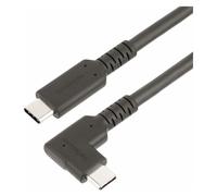 StarTech.com Câble USB-C Robuste Angle Droit de 50cm, USB 3.2 Gen 2, 4K60 - Câble USB - USB-C (M) droit pour USB-C (M) angle droit - USB 3.2 Gen 2 - 50 cm - support pour 4K60Hz, robuste - noir