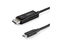 StarTech.com Câble USB-C vers DisplayPort 1.4 Bidirectionnel 1m - 8K 60Hz HBR3 - USB Type-C Mâle vers DP Mâle - Compatible Thunderbolt 3, macOS, Windows