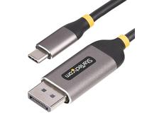 StarTech.com 10ft (3m) USB-C to DisplayPort Adapter Cable, 8K 60Hz - Câble adaptateur - 24 pin USB-C (M) pour DisplayPort (M) verrouillé - USB4 / Thunderbolt 3 / Thunderbolt 4 / DisplayPort 1.4 -...